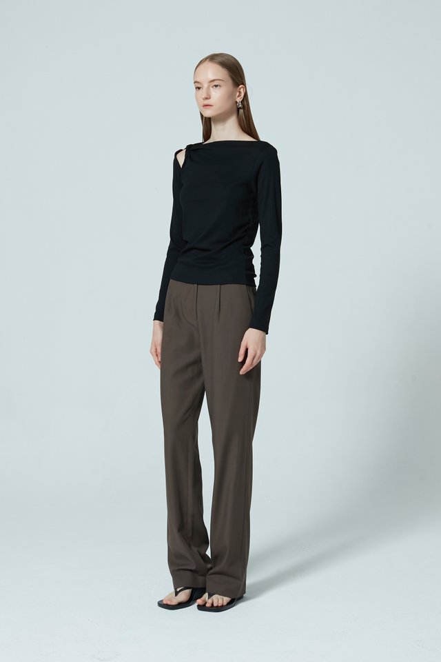 TWISTED LONG SLEEVE TOP