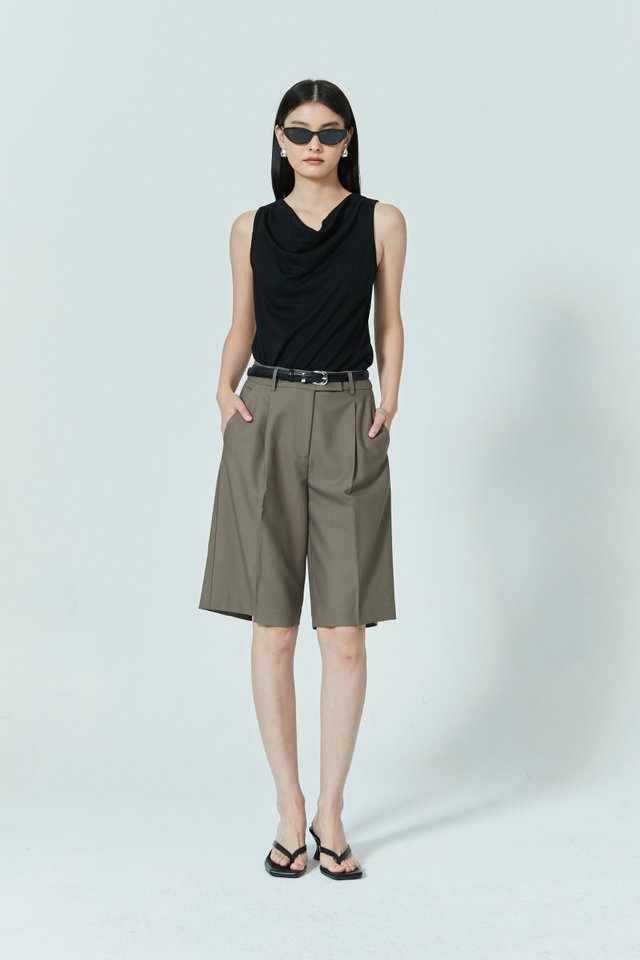 COWL NECK JERSEY TOP