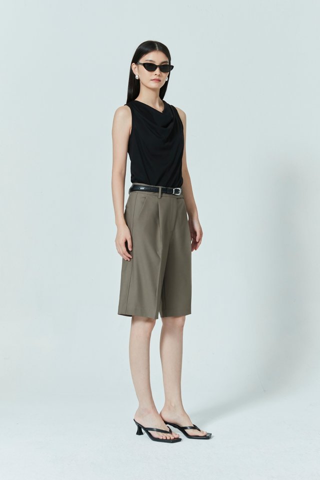 COWL NECK JERSEY TOP