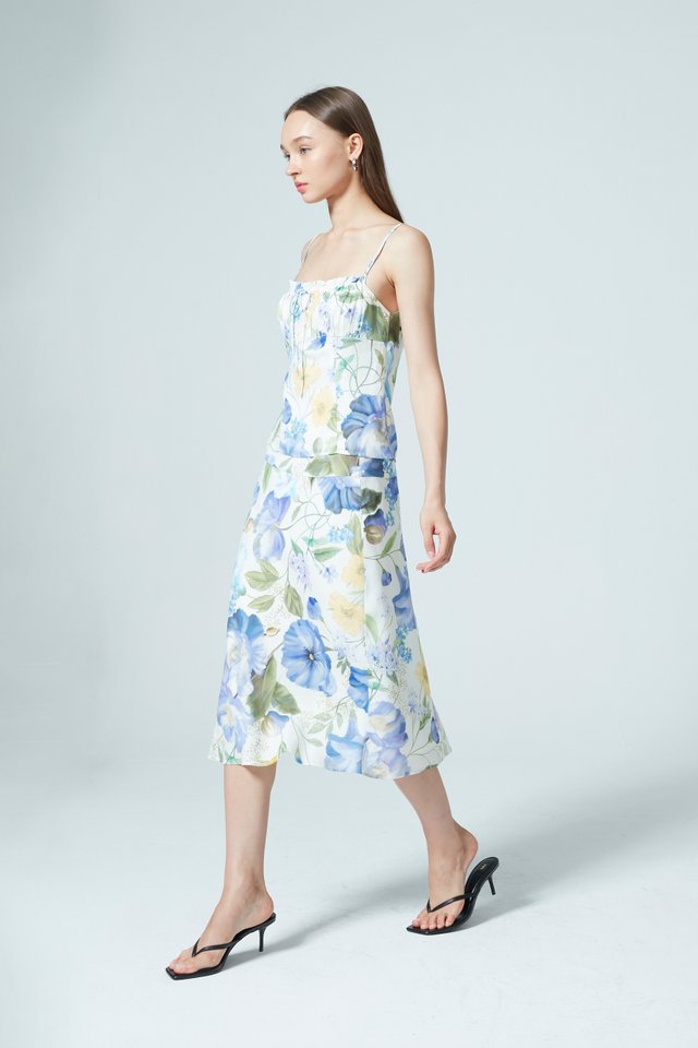 FLORAL BIAS SKIRT