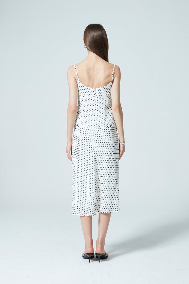 [PERFECT PAIRING] POLKA DOT TOP & SKIRT SET
