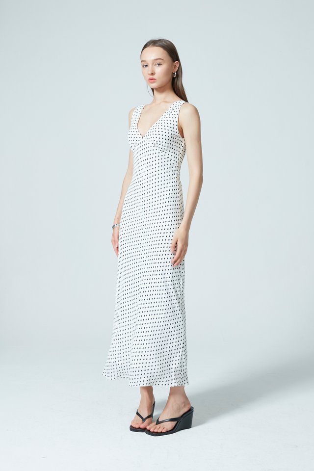 POLKA DOT BIAS DRESS