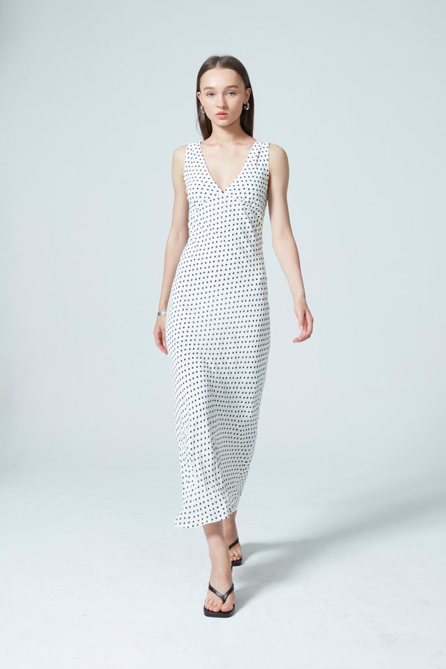 POLKA DOT BIAS DRESS