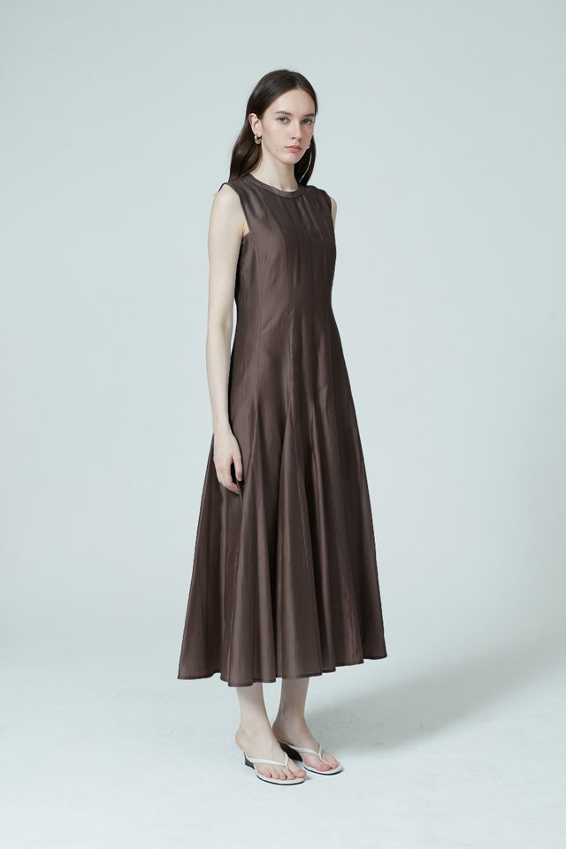 SOFT SHEER MAXI DRESS WITH INNER SLIP