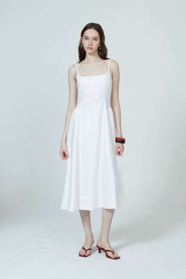 PANELLED MIDI DRESS