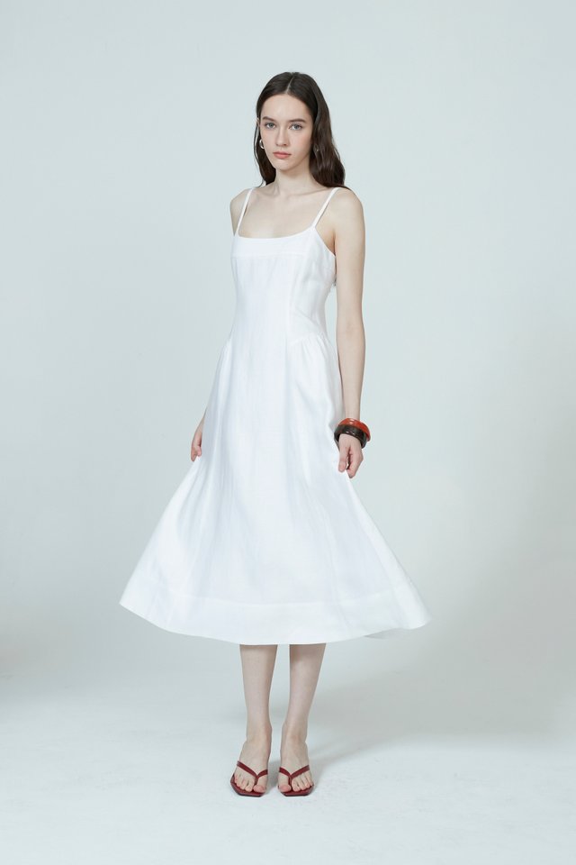 PANELLED MIDI DRESS