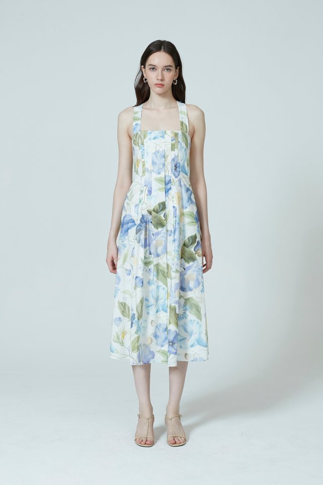 FLORAL CROSS BACK DRESS