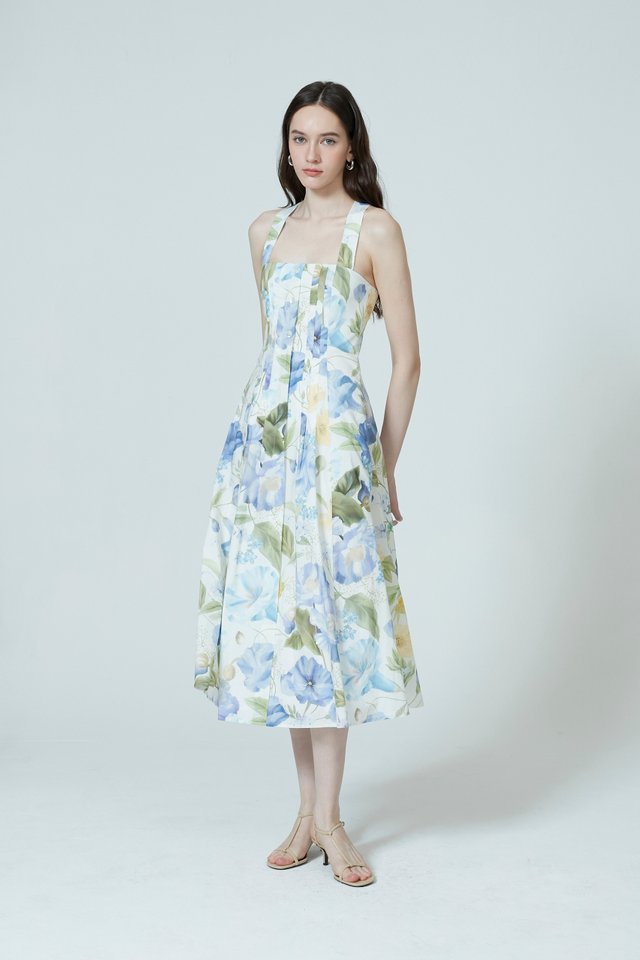 FLORAL CROSS BACK DRESS