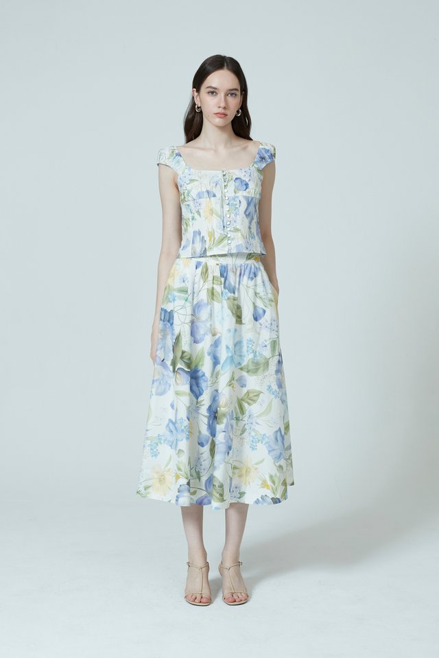 [PERFECT PAIRING] FLORAL SKIRT SET