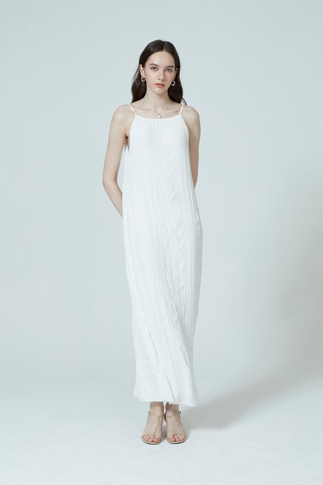 CRINKLE MAXI DRESS