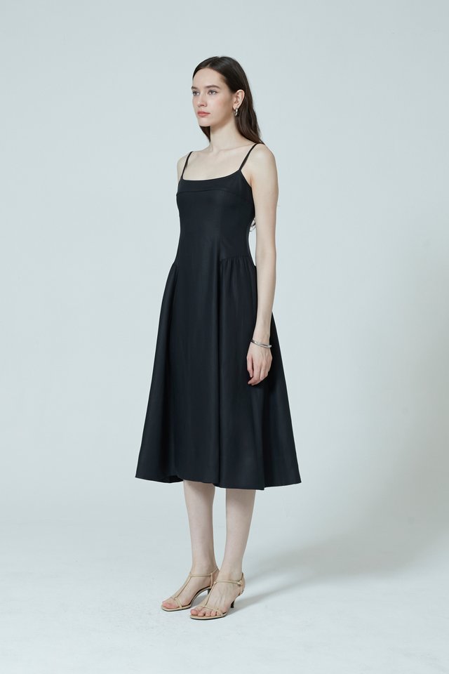 PANELLED MIDI DRESS