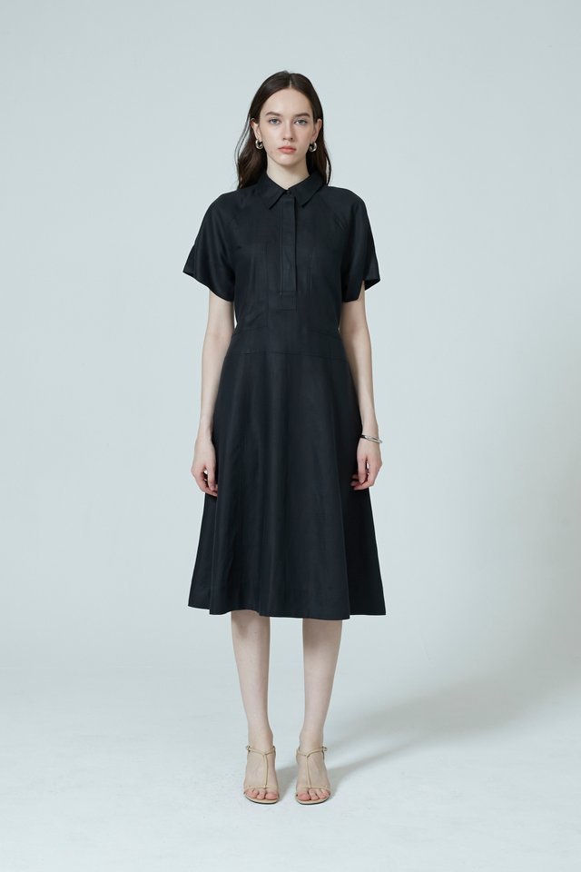 PATCH POCKETS SHIRT DRESS