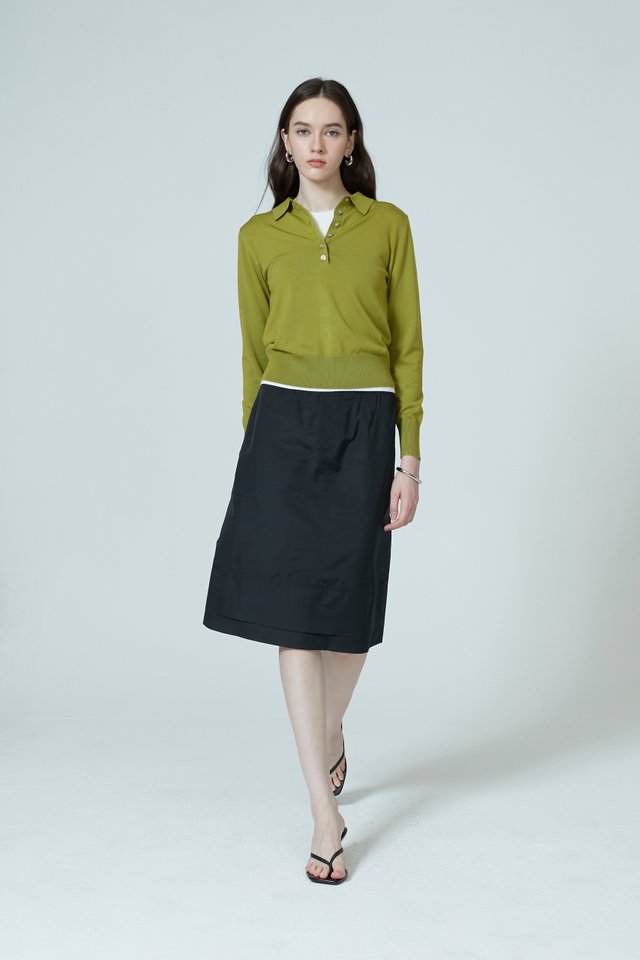 LAYERED A-LINE SKIRT