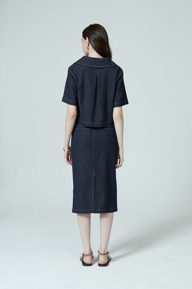[PERFECT PAIRING] DENIM SKIRT SET