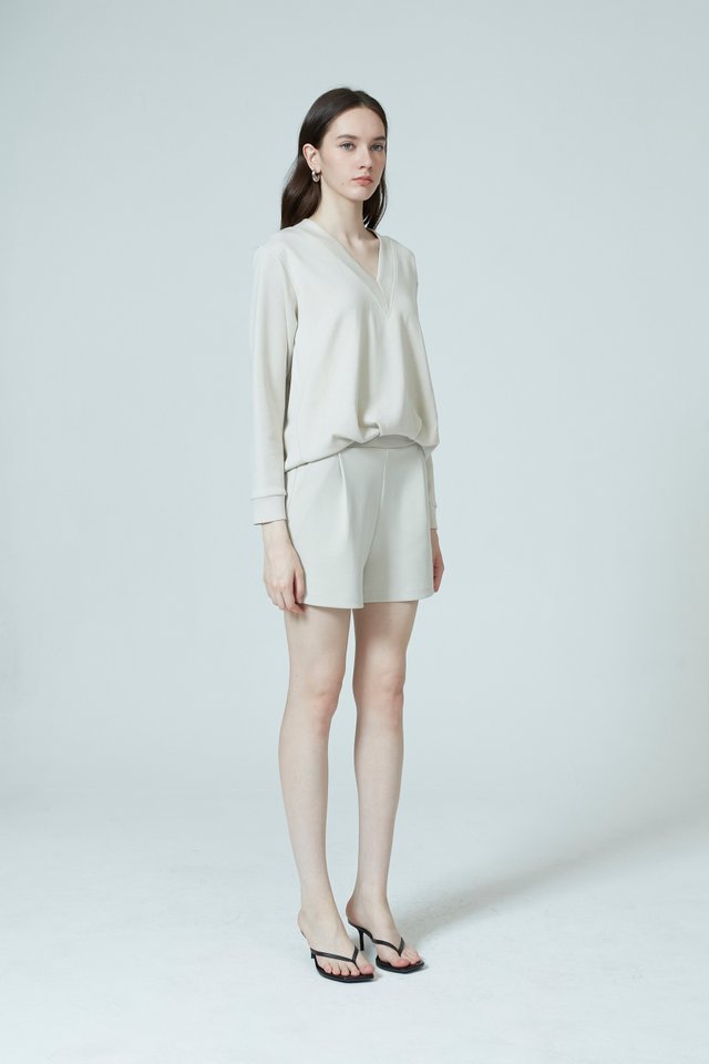 BUBBLE HEM SWEAT SHIRT