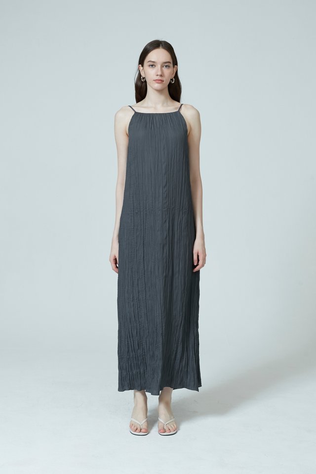 CRINKLE MAXI DRESS