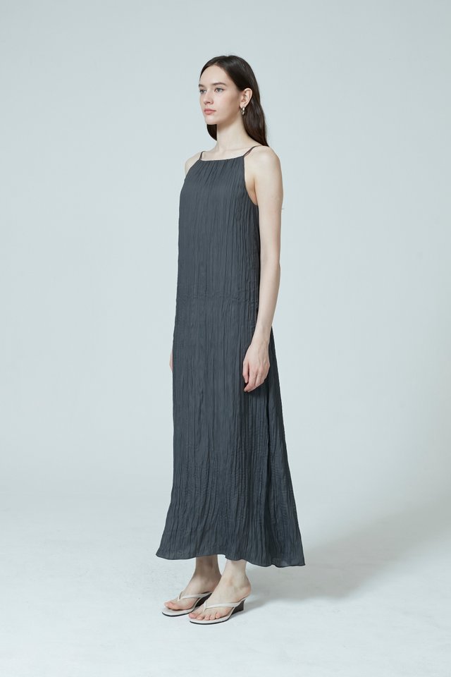 CRINKLE MAXI DRESS