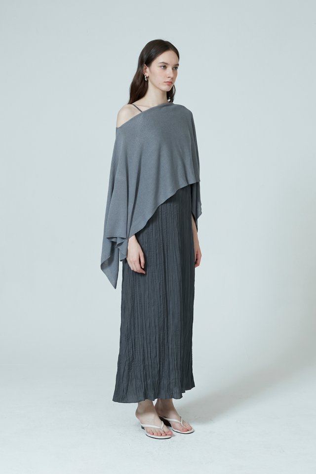 KNITTED PONCHO