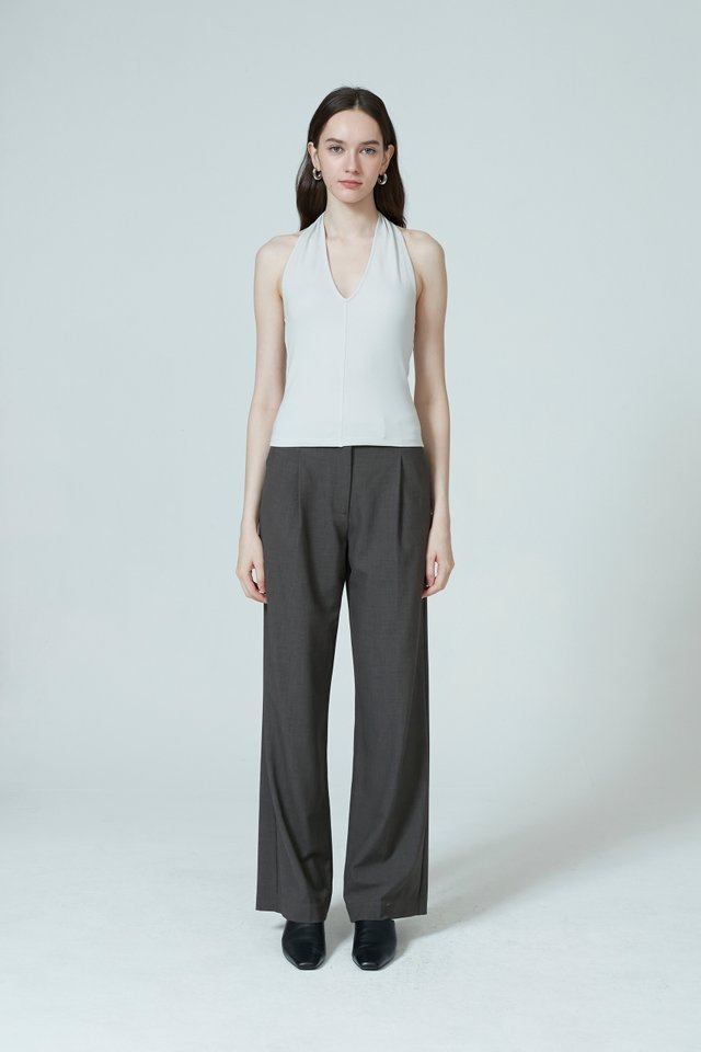 JERSEY HALTER NECK TOP