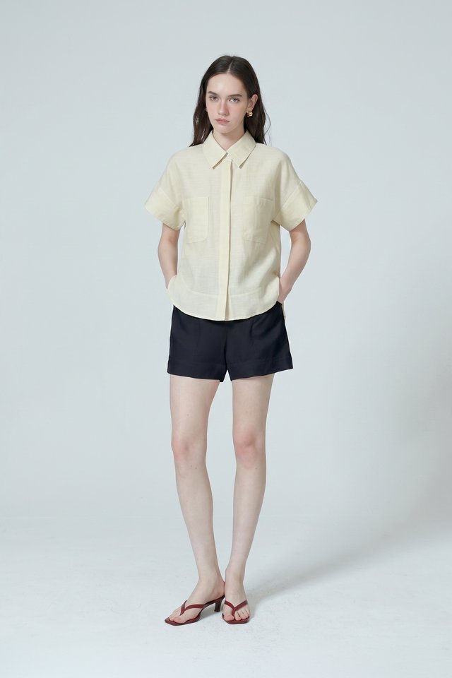 BOXY CUFF SLEEVE SHIRT
