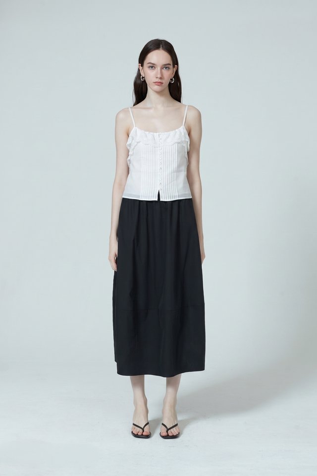 LACE TRIMMED CAMISOLE TOP