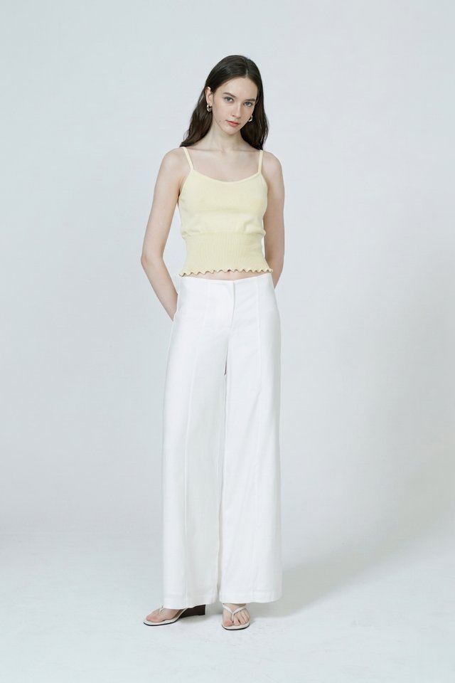 SCALLOP TRIMMED CAMISOLE TOP