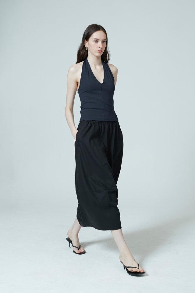 BARREL MIDI SKIRT