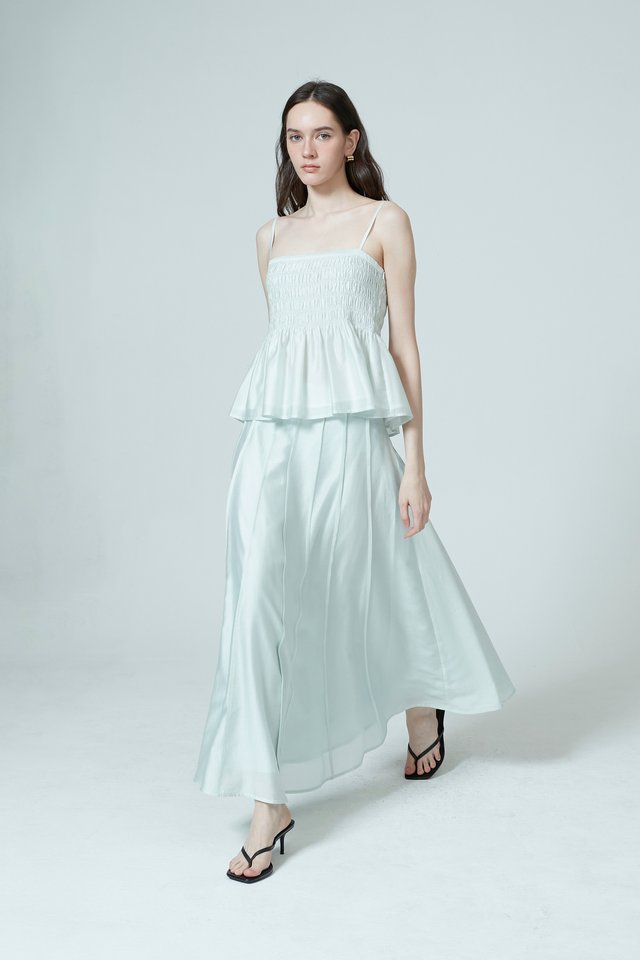 SHEER MIDI SKIRT