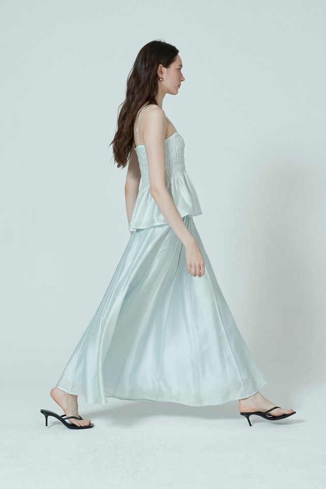 SHEER MIDI SKIRT