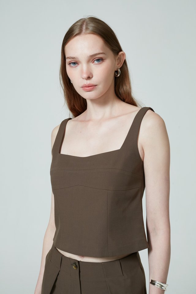 TAILORED BUSTIER TOP