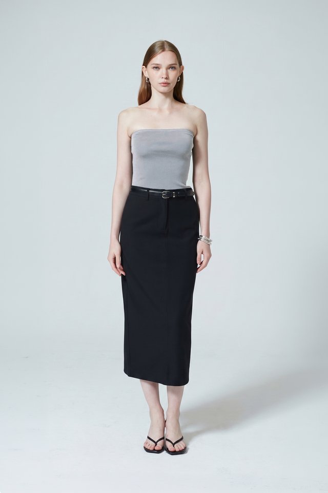 KNITTED TUBE TOP