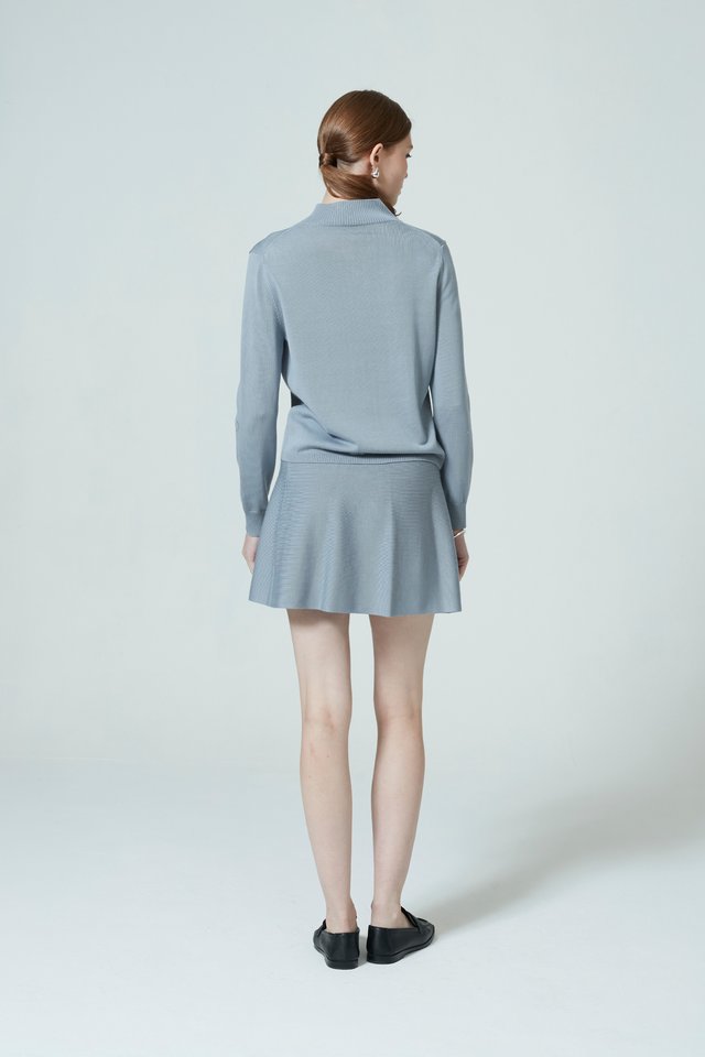 [PERFECT PAIRING] KNIT CARDIGAN & SKIRT SET