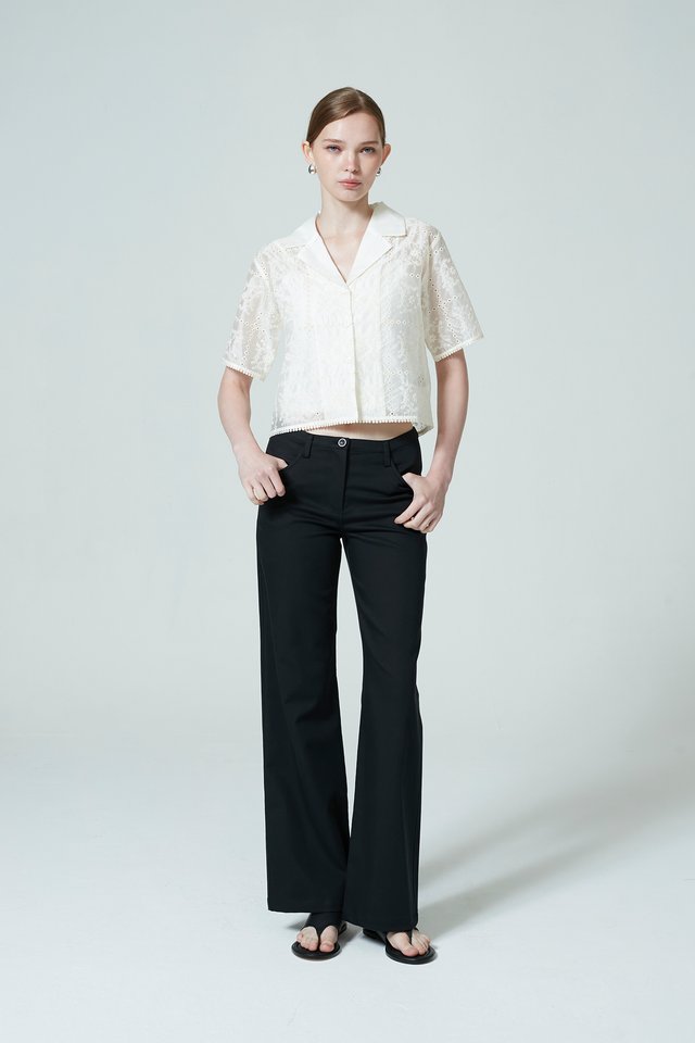 CARLA EMBROIDERY SHIRT WITH INNER TOP
