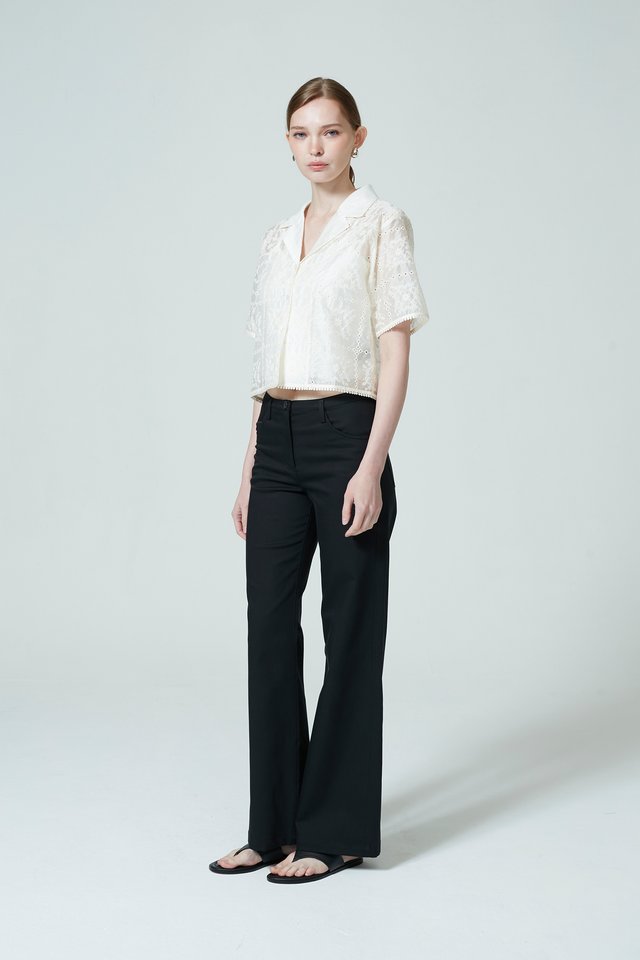 CARLA EMBROIDERY SHIRT WITH INNER TOP
