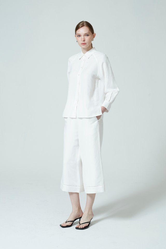 WIDE LEG LINEN CULOTTES