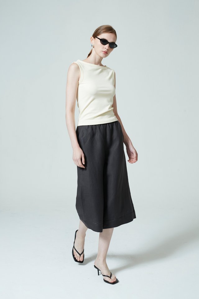 WIDE LEG LINEN CULOTTES
