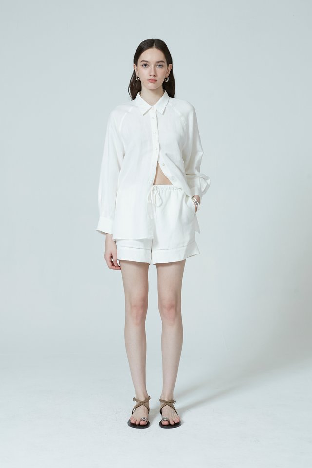 [PERFECT PAIRING] LINEN SHORTS SET