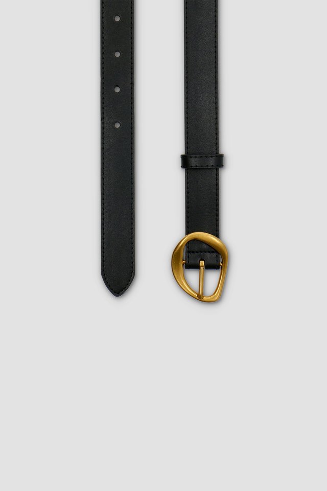 IRREGULAR BUCKLE LEATHER BELT