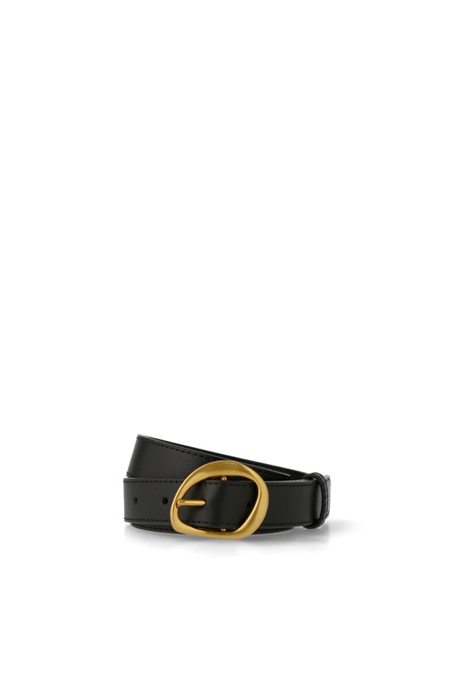 IRREGULAR BUCKLE LEATHER BELT