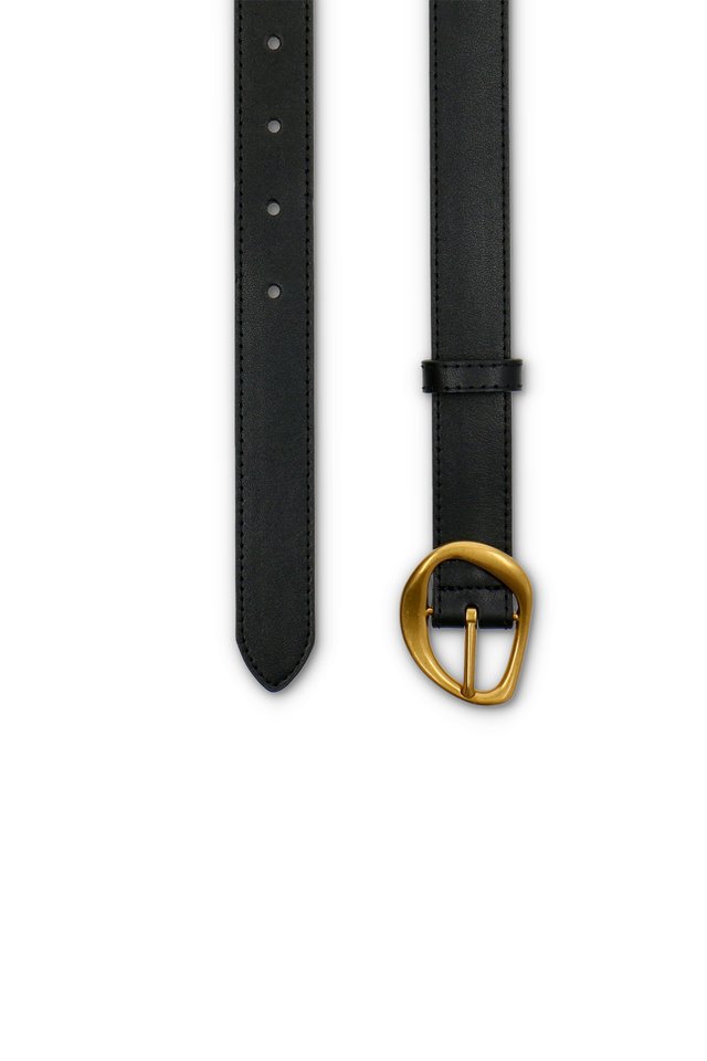 IRREGULAR BUCKLE LEATHER BELT