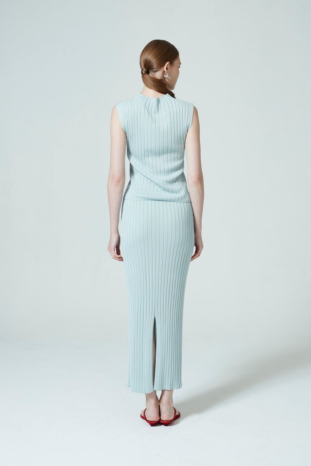 [PERFECT PAIRING] RIBBED SKIRT SET