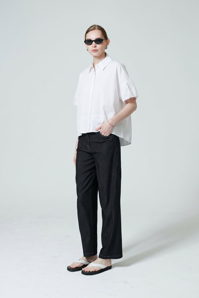 COTTON PUFF SLEEVE SHIRT