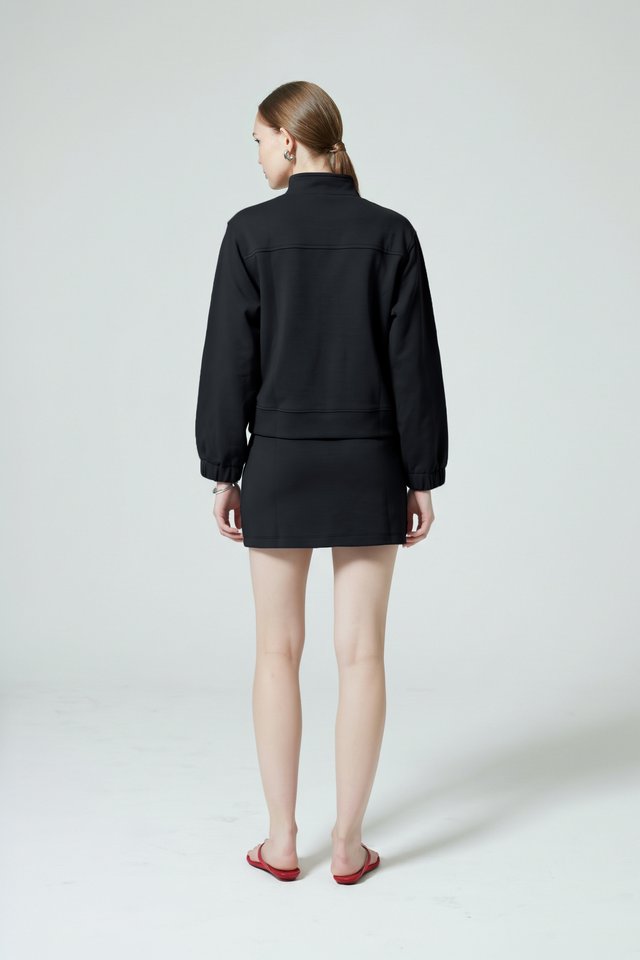 STAND COLLAR SWEAT SHIRT