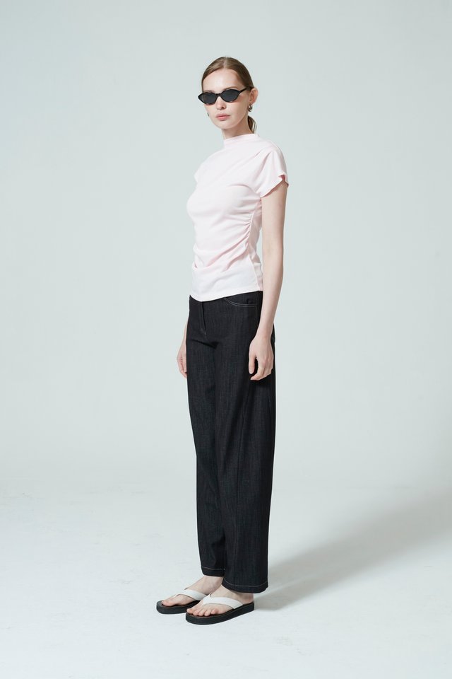ASYMMETRIC JERSEY TOP