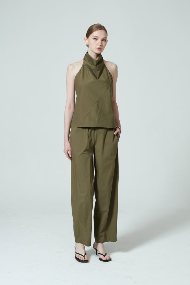 [PERFECT PAIRING] HALTER TOP & PANTS SET