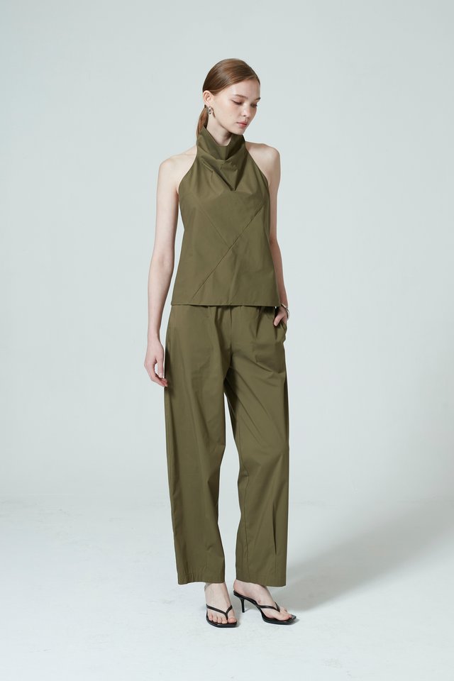 ELASTICATED BARREL PANTS