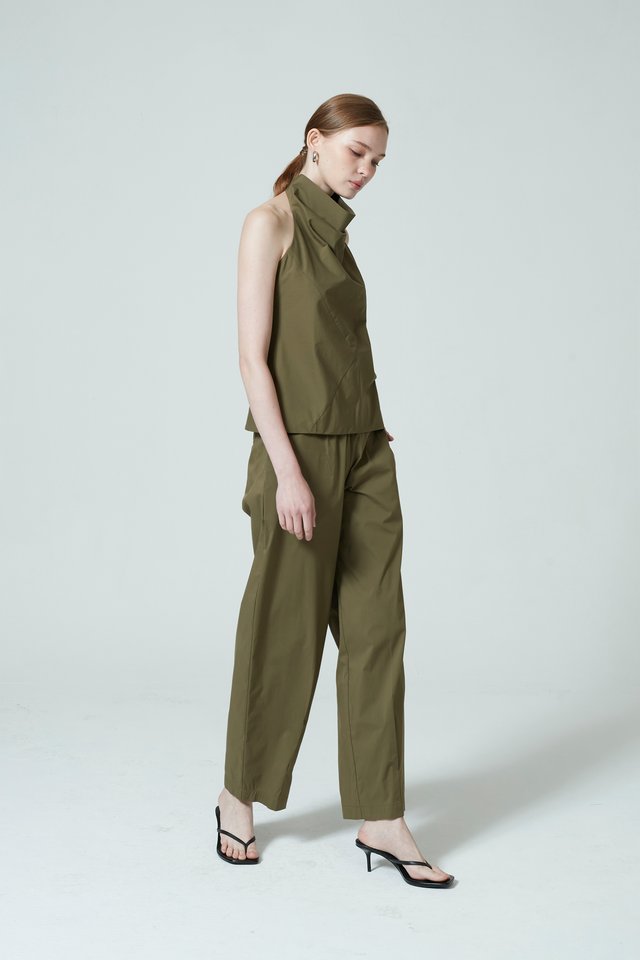 ELASTICATED BARREL PANTS