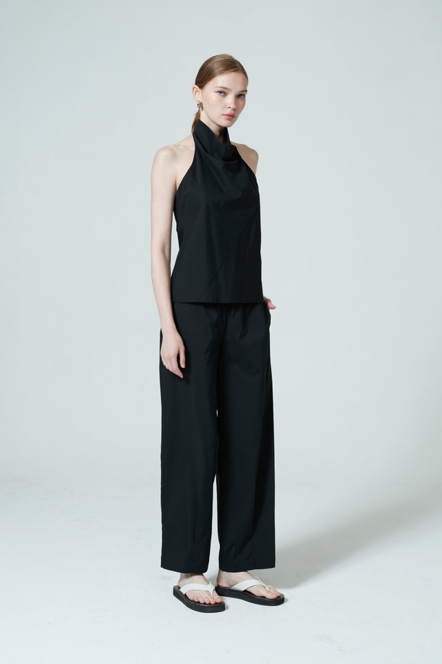 ELASTICATED BARREL PANTS