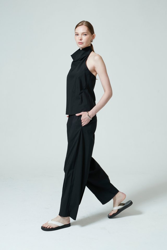 ELASTICATED BARREL PANTS