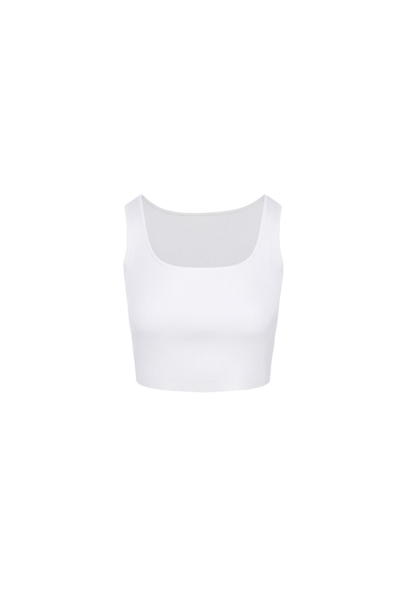 CROPPED SCOOPED NECK TOP | GG